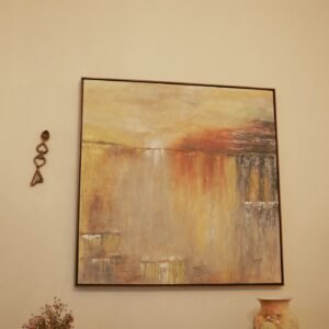 Amber Horizon Canvas wall art print