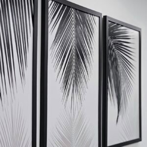 Monochrome Bloom wall art print